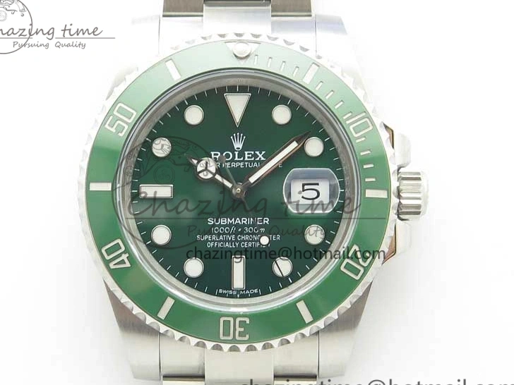 MiroTime 1228 Submariner 116610 LV Green Ceramic ZZF 904L 1:1 Best Edition on SS Bracelet SA3135 V SportInspired 3179